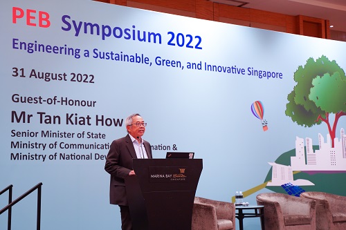 President PEB, Er. Lim Peng Hong giving his Welcome Address
